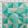 thumbnail image 3 of oneOone Cotton Jersey Aquamarine Green Fabric Quilting Supplies Print Sewing Fabric By The Yard 58 Inch Wide, 3 of 6