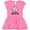 Raspberry with Polka Dots, variant on Inktastic Zebra My Auntie Loves Me Girls Baby Dress