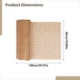 thumbnail image 3 of Loetky Natural Rattan Cane Webbing Roll (45x100cm), Woven Open Mesh Material for DIY Furniture Repair, Chair Seat & Cabinet Door, 3 of 6