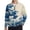 Blue Cloud Swirl, variant on Xoenoiee Tree Leaves Mountain Print Quarter Zip Pullover for Men, Long Sleeve 1/4 Zip Polo Shirt Breathable Lightweight Golf Athletic Fishing Shirts Sun Protection Running Tennis Shirts, S