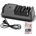 thumbnail image 2 of Sharpener Multifunctional Electric Knife Sharpener 3 Stage System Household Kitchen Knife Sharpener Tool for Straight Blade Knives Serrated Knives Scissors, 2 of 7