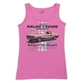 thumbnail image 5 of This Is Mustang Country Women's Tank Top Legendary Performance Pink Muscle Car Shelby Mach 1 Boss GT Licensed, 5 of 7