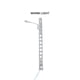 thumbnail image 3 of Cateissary Modelo de lámpara de vía férrea diseño clásico Mini paisaje escalera ligera farolas resistencia al aire libre LED farola de Metal Artesanía Plata (luz cálida) Cateissary HA064495-04, 3 of 6