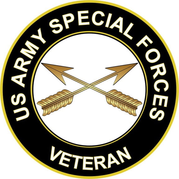 5.5 Inch U.S. Army Veteran Special Forces Sticker Decal