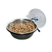K&H Pet Products EZ Mount Window Up and Away Kitty Diner Stainless/Black 12 Ounces