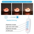 thumbnail image 6 of Uxcell 4" Wooden LED Light Base, 2pcs Wood Light Display Base Stand for 3D Crystal Stone, 3 Color Light Color, 6 of 6