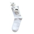 thumbnail image 3 of Uooqdmx Breathable Socks Women, Slouchy Socks for Women, Athletic Socks for Women, Comfortable Socks for Women, Soft Socks, White One Size, 3 of 4