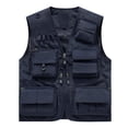 thumbnail image 5 of Xdegoge Utility Vest for Women V Neck Sleeveless Outdoor Cargo Fishing Waistcoat Multi Pocket Design Solid Color Loose Fit Casual Functional Lightweight Travel Vest, 5 of 6
