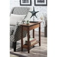 thumbnail image 3 of Convenience Concepts American Heritage Table d'Appoint en Bois à Dessus Rabattable, Noyer, 3 of 4