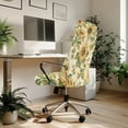 thumbnail image 3 of POLERO Sunflower Pattern Anti Aging All-in-One Office Computer Chair Covers, Elastic Bottom Brushed Elastic Fabric Computer Office Chair Cover for Home, 3 of 7