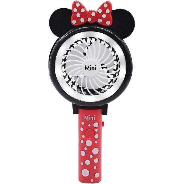 Minnie Hand Fan, Mickey Desk Fan, Portable Mini Fan, Electric Rechargeable Portable Fan, Personal Portable Fan