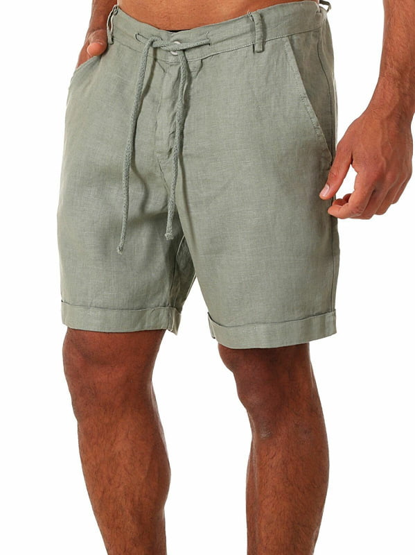 Mens Sportstyle Shorts Knee Length Elasticated Waist Zip Pocket Casual Wear Pant 