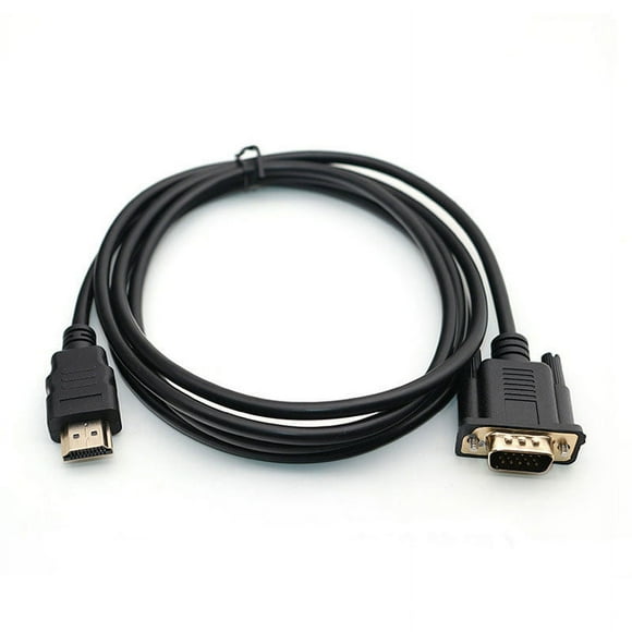 shiyi 1080P HDMI to VGA Conversion Cable HDMI to VGA Cable 1.8m Adapter (with chip)