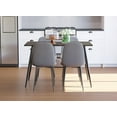 thumbnail image 2 of Safdie & Co. Modern Dining Chair, Gray Fabric & Black Metal Legs., 2 of 4