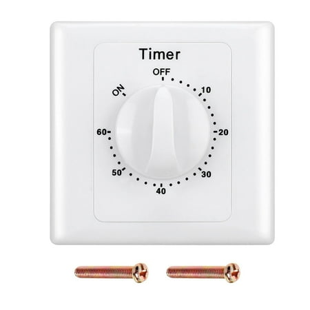 

GYZEE Countdown Timer Switch Ac220V Electronic Mechanical Countdown Controller 86Panel(TIMING 60MIN)