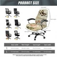 thumbnail image 5 of HELLHERO Butterfly Rose Print Office Chair Cover Set, Universal Stretchy Computer Chair Armrest Slipcover, High Back Office Chairs Cover, Machine Washable, 5 of 6