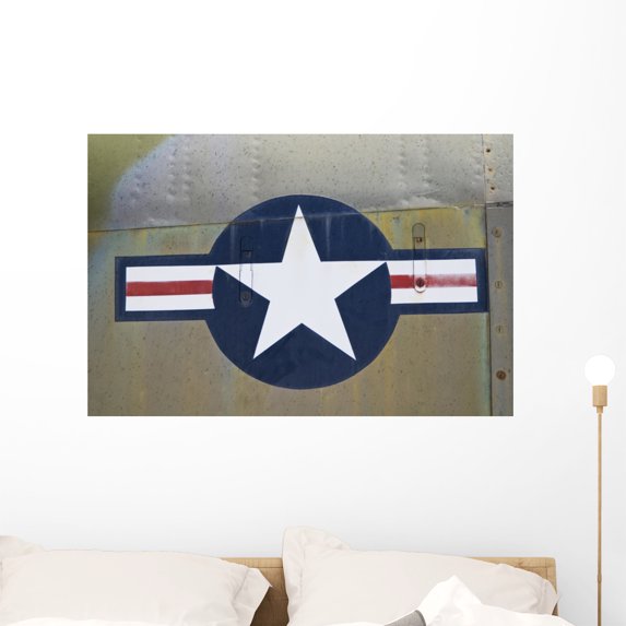 Up Us Airforce Symbol Wall Mural by Wallmonkeys Peel and Stick Graphic (36 in W x 24 in H) WM252347
