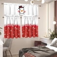 thumbnail image 6 of Christmas Snowflake Kitchen Curtains and Valances Set Tier Curtains Bathroom Farmhouse 3 Piece Kitchen Curtain Set Easy Install Decortaive Window Valances, 6 of 6