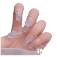 thumbnail image 4 of Manicura camelia joyería hielo transparente aurora resina decoración de uñas pegatinas color mágico tridimensional diy, 4 of 5