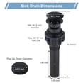 thumbnail image 2 of Wowow Waterfall Bathroom Faucet Matte Black Faucet for Bathroom Sink Single Handle Mixer Tap Lavatory Vanity Faucet with Deck Plate and Pop Up Drain, 1 or 3 Hole, 2 of 8