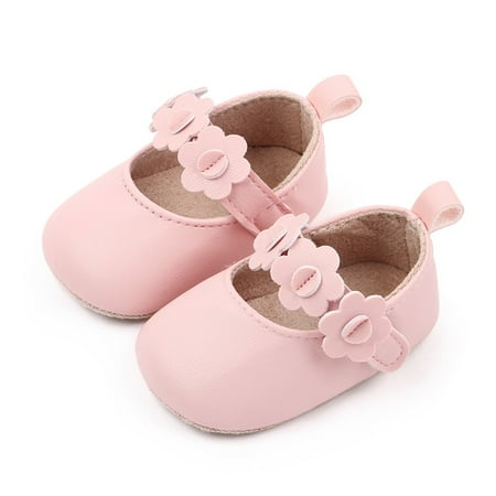 

〖Yilirongyumm〗 Pink 13 Sandals Women Girl Flowers Toddler Shoes Baby Shoes Princess Wedding Party Dress Shoes For First Walking Leather Shoes Soft