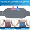 thumbnail image 3 of Wellness Support Castor Oil Pack Wrap, Breathable Organic Cotton, Adjustable Elastic Velcro For Comfortable Fit, Eco-Friendly 4-In-1 Set Including Wraps For Neck Waist And Knees, 3 of 6