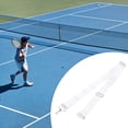 thumbnail image 5 of Tennis Net Center Strap 2"x7.2', Nylon Net Adjuster Adjustable Height Tennis Net Strap with Buckle, White, 5 of 5