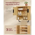 thumbnail image 4 of Gabinete de Baño VASAGLE MAXE Montado en Pared 20x45x64 cm Roble, 4 of 6