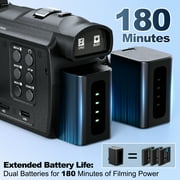 NBD 4K Video Camera Camcorder 3.0 IPS Vlogging Camera 48MP Digital Video Camera with 32GB SD Card
