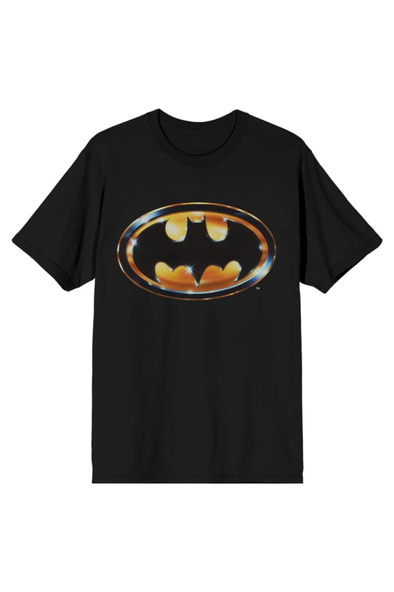 DC Comic Book Batman Logo Men's Black Short Sleeve Graphic Tee Shirt-6XL
