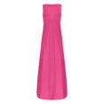 thumbnail image 3 of Robes Maxi Sans Manches Amples pour Femmes, Robe Longue Décontractée avec Poches, 3 of 5