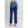 thumbnail image 2 of Womens Plus Size Straight Jeans With Unique Side Seam Detail And Pockets For Modern Fit Durable Everyday Denim, 2 of 7