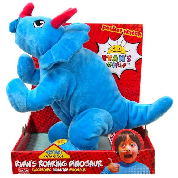Ryan's World Ryan's Roaring Dinosaur Plush Figure (Triceratops)