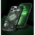 thumbnail image 4 of Compatible with iPhone 15 Pro Max Luminous Case Glow in The Darkness Noctiluncent Fluorescent Case with Wireless Charging for Women Men Slim Soft Bumper Protector Shockproof Phone Cover, Green, 4 of 13