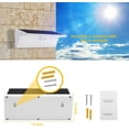 thumbnail image 5 of Outdoor Solar Lamp 46 LED 800 lm 3000 mAh Motion Sensor Outdoor Solar Lighting, 4 Modes Outdoor Solar Waterproof Security Lamp (White Light), 5 of 5