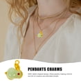 thumbnail image 2 of 10 piezas de dijes de conejo para hacer joyas, colgantes con forma de conejito, colgantes para pulseras., 2 of 6