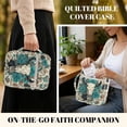 thumbnail image 5 of Xixirimido Bible Cover Case Large Quilted Bible Carrying Case with Handles, Bible Study Supplies & Accessories Christian Gifts for Church, Boho Floral Elk Skull, 5 of 7