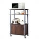 thumbnail image 4 of Costway Estante Soporte de Microondas Carro de Horno Organizador Almacenamiento en Cocina 60 x 40 x 98 cm Café, 4 of 9