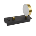 thumbnail image 1 of Lámpara de Pared Lámpara de Pared LED Rotación de 300 Grados Lámpara de Pared Interior USB 9W Lámpara de Pared Apliques de Pasillo Negro y Dorado, 1 of 7