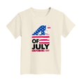 thumbnail image 4 of alcepopk Girls 4th of July T-Shirts Kids American Flag T-Shirt Boys Patriotic Short Sleeve Tees Summer Top Clothes(Beige,7-8 Years), 4 of 4