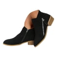 thumbnail image 4 of YLYL Women Boots Ankle Low Heels Fashion Zipper Office Booties for Ladies, 4 of 9