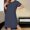 Navy, variant on Endives Sleepshirt for Women Short Sleeve Solid Color Crew Neck Long Tshirt Dress Comfortable Nightgown for Women Lightweight Sleep Dress Summer Pajama Dress Navy M