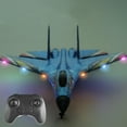 thumbnail image 4 of Tachiuwa Remote Control SU27 RC Plane High Ready Outdoor Fixed Wing RC Glider for Kids Blue 3 Batteries, 4 of 9