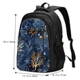 thumbnail image 5 of Pofeuu Mystical Underwater Coral Scene Print Storage Laptop Backpack with USB Charging Port[Water Resistant] College Computer Bookbag Fits, 5 of 7