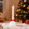 thumbnail image 4 of JoyMoreHome Valentine Day Ceramics Candlestick Base with Bow, Decorative Candle Holder, for Holiday Party, Tabletop, Fireplace, 4 of 6