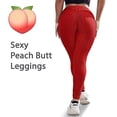 thumbnail image 3 of Ciana Best Workout Butt Lifting Leggings Seamless Scrunch Butt Leggings for Women, Tummy Control, Highwasted Yoga Pants Red - XL, 3 of 4