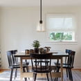 thumbnail image 5 of 7.87" Black Crystal Pendant Light Fixture,Modern Kitchen Pendant Light Over Island,Indoor Crystal Mini Hanging Lighting for Kitchen Dining Room, 5 of 7