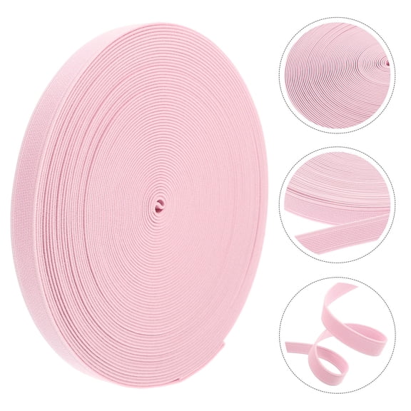 SWETRACE 1Set Elastic Bands for Sewing Pink 1600X0.6in for Belts Shorts Skirts and Household DIY Projects