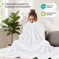 thumbnail image 5 of Utopia Bedding White Fleece Blanket Twin Size Lightweight Fuzzy Plush Anti-Static Microfiber Bed Blanket (60x80 Inch), 5 of 9
