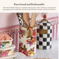 thumbnail image 2 of Mackenzie-Childs Enamel Utensil Holder Kitchen Utensil Holder For Countertop Storage Caddy White Flower Market, 2 of 5